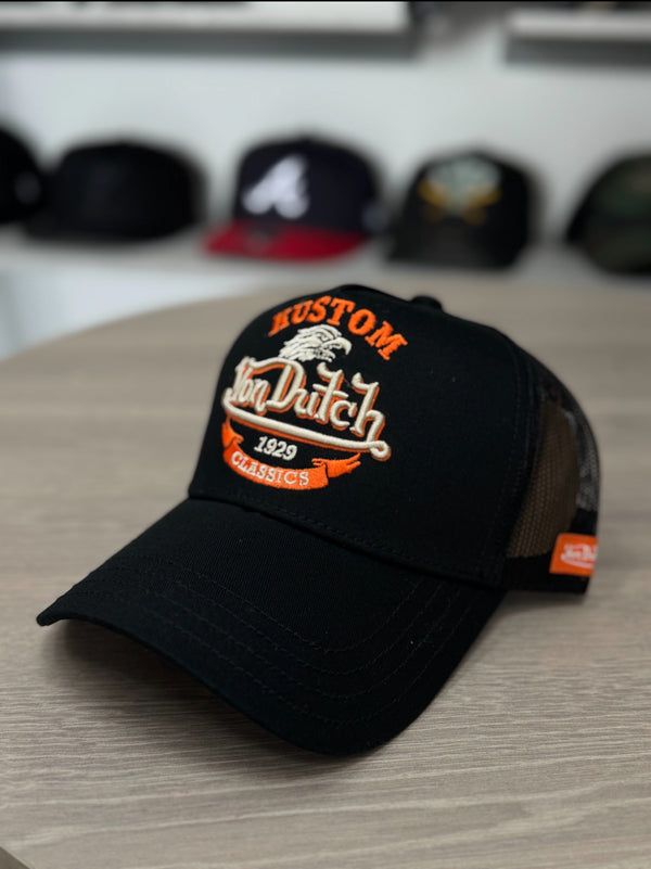 VON DUTCH KUSTOM NEGRO Y NARANJA