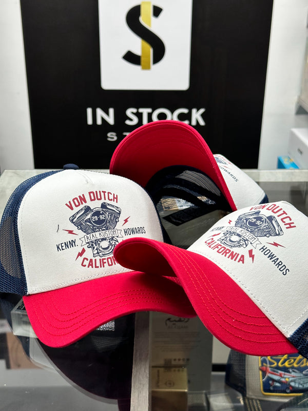VON DUTCH BALNCO ROJO Y AZUL