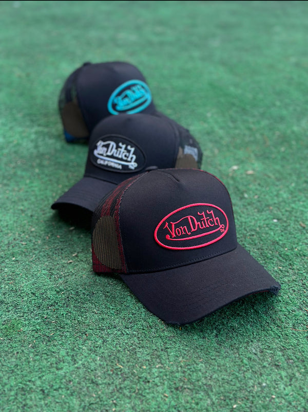 VON DUTCH NEGRO Y ROJO