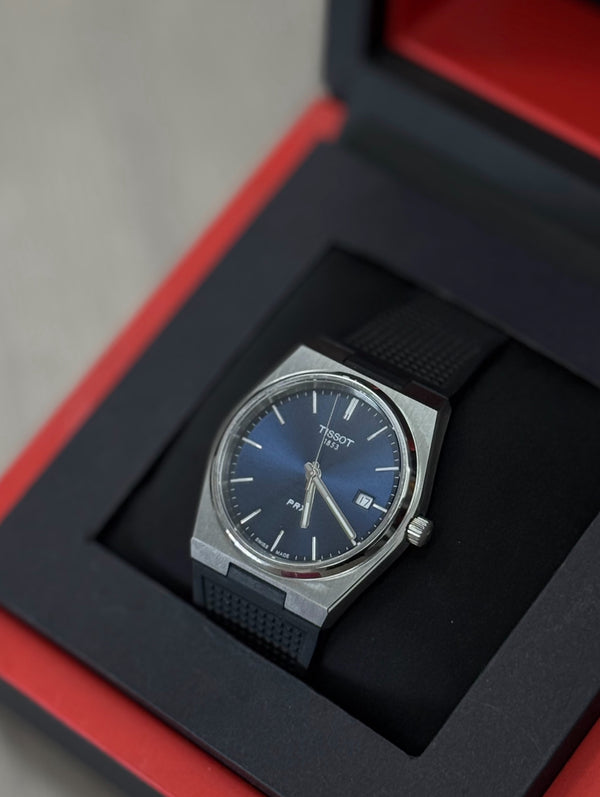RELOJ TISSOT PRX CUARZO ESFERA AZUL CORREA GOMA HOMBRE T137.410.17.041.00